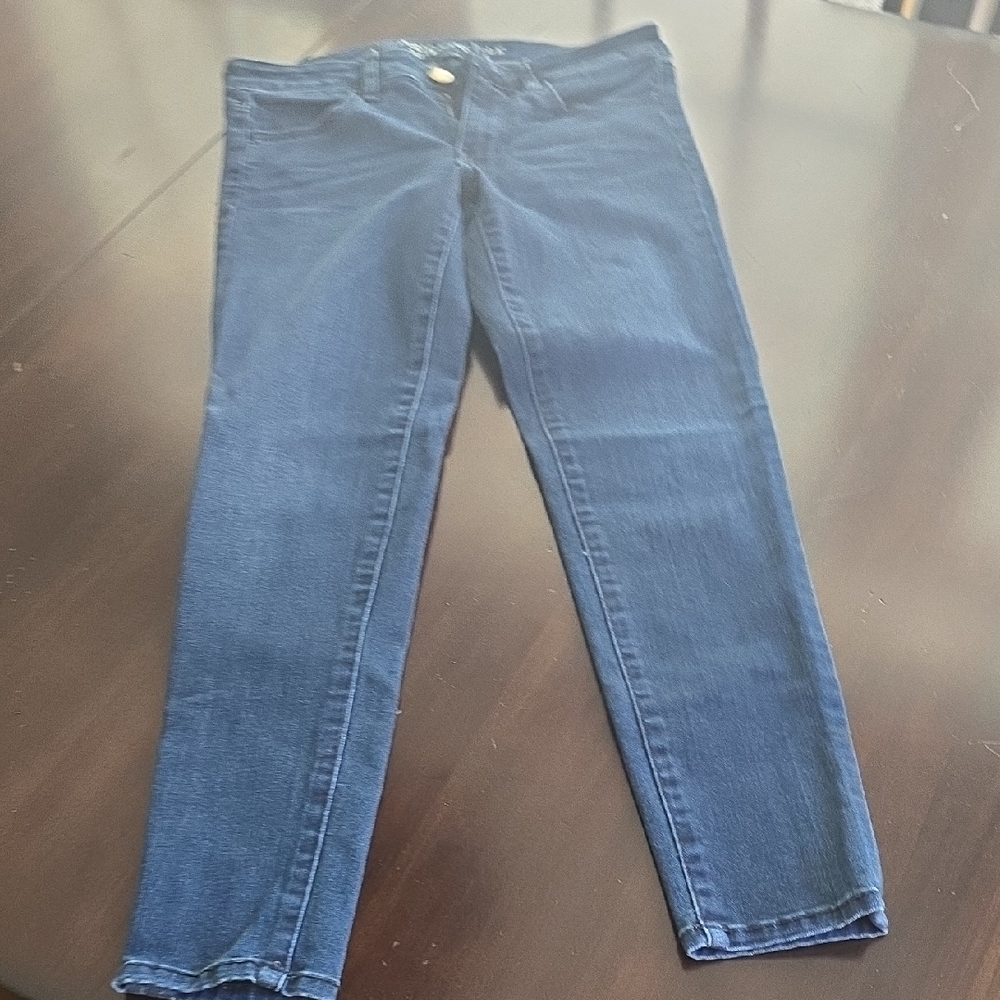 American Eagle Outfitters Dark Blue Ankle Jeans